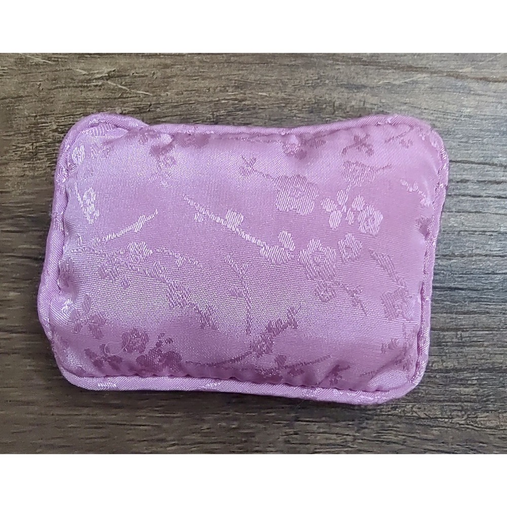 Fashion Doll Toy Pillow Pink Floral Print Dollhouse Miniature Linen Z33
